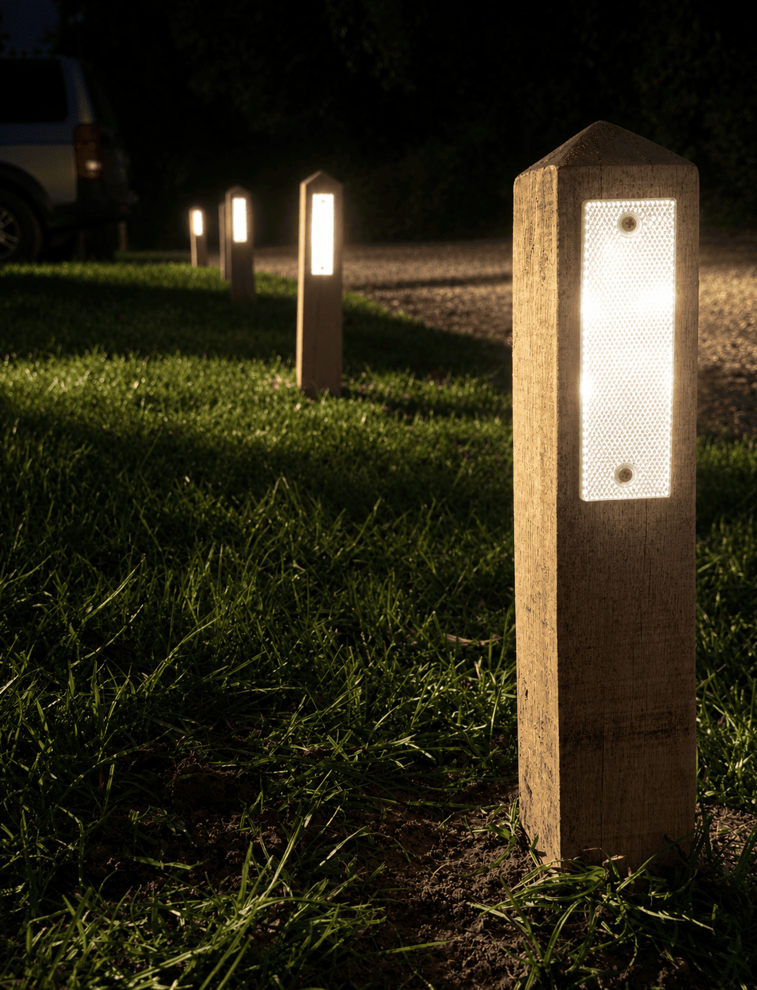 Oak Verge Marker Posts