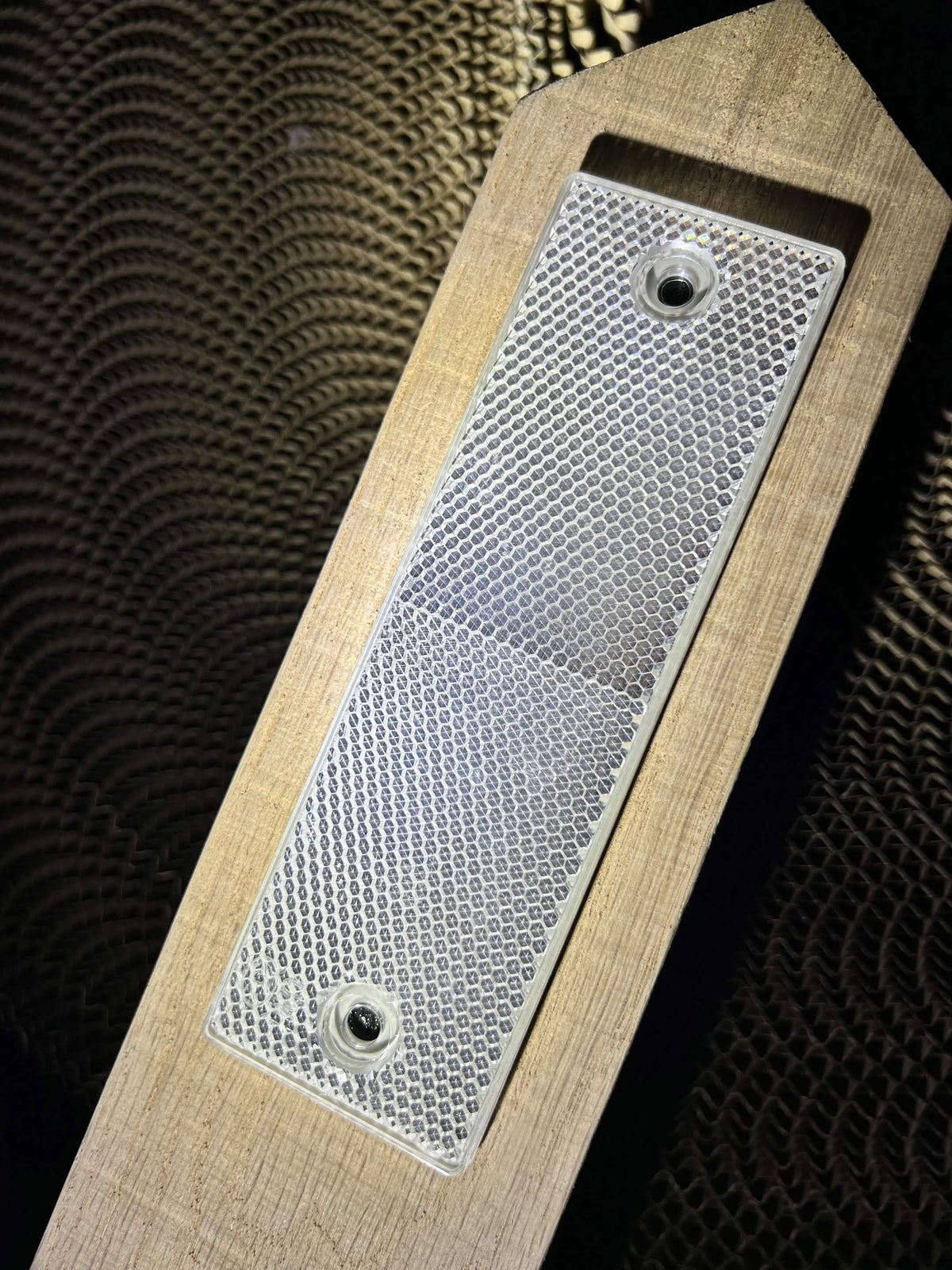 Wooden Post Rectangle Reflectors